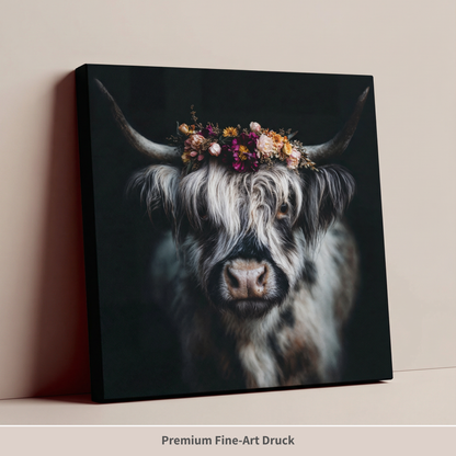 Hochlandrind "Lotte" | Kuh Bild auf Leinwand