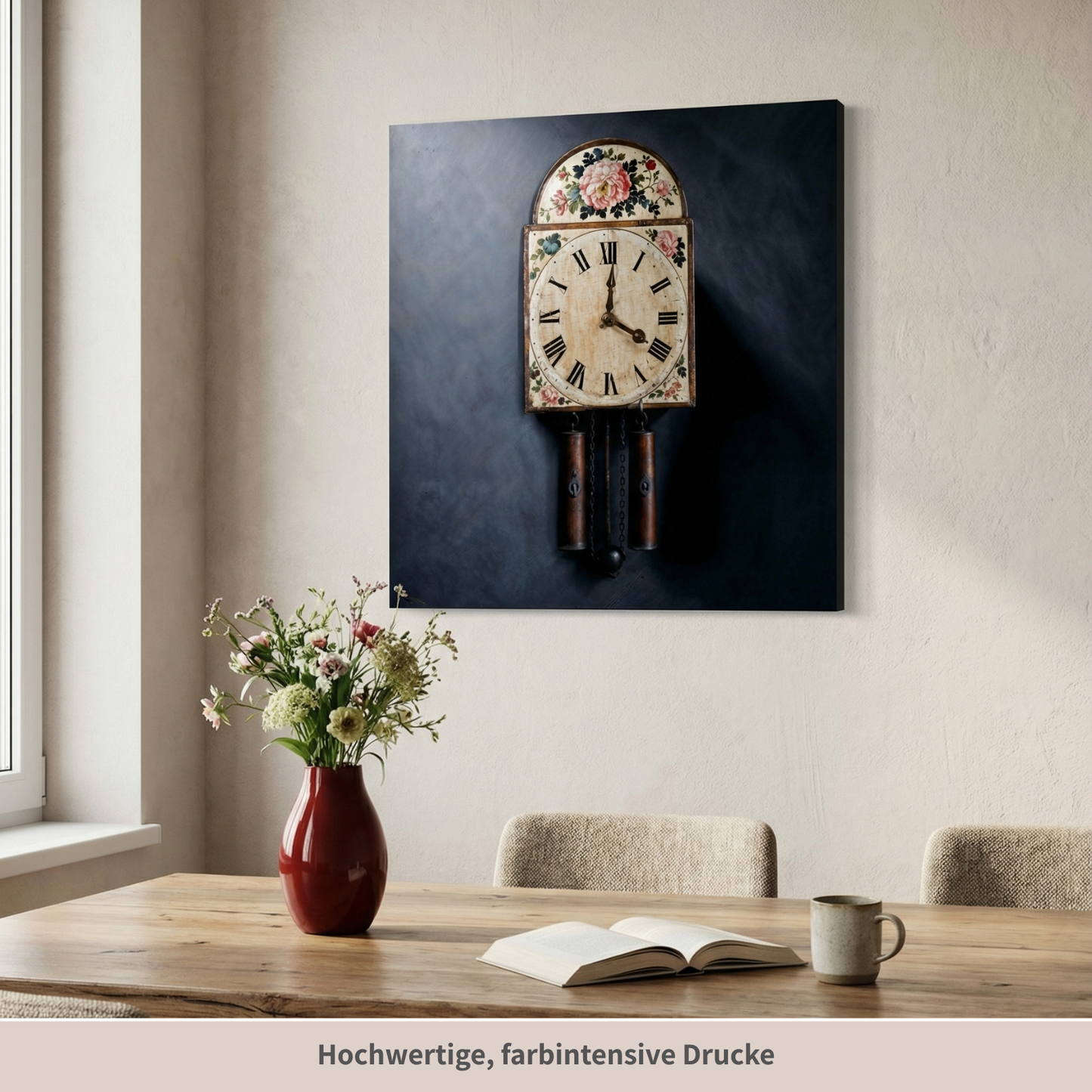 Schwarzwälder Schilderuhr | Kunstdruck Schwarzwald