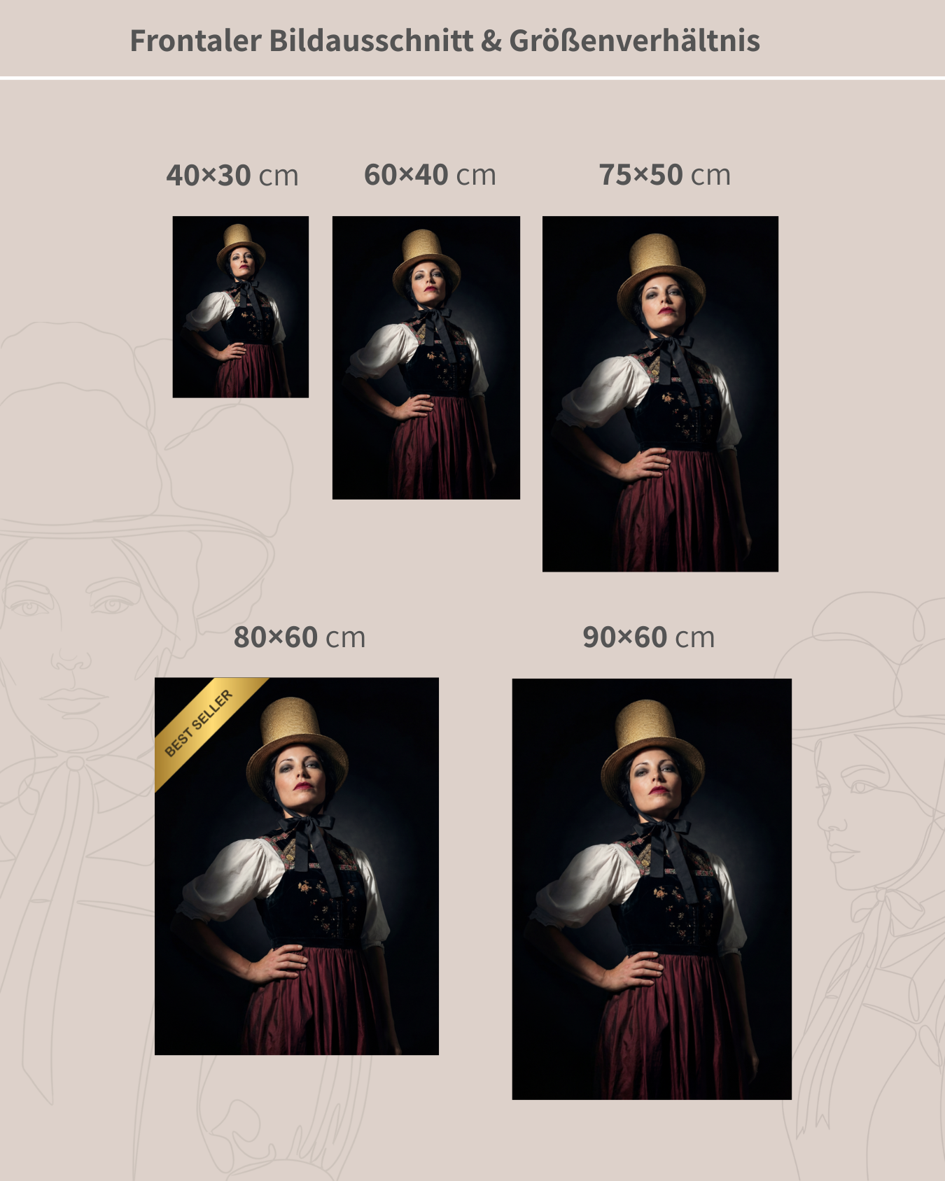 Traditioneller Strohzylinder | Schwarzwald Wandbild