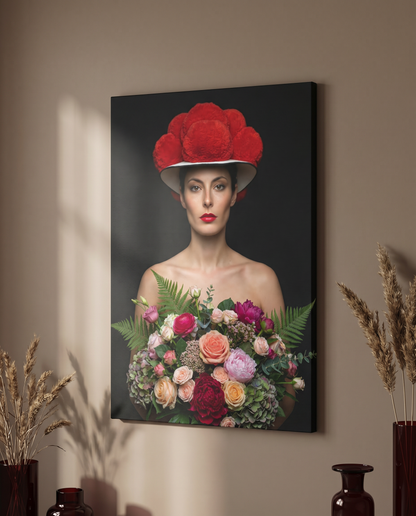 Ästhetische Kombination aus Tradition und Moderne – dieses ausdrucksstarke Schwarzwald Bild bringt lebendige Farben und florale Eleganz in Ihre Inneneinrichtung.