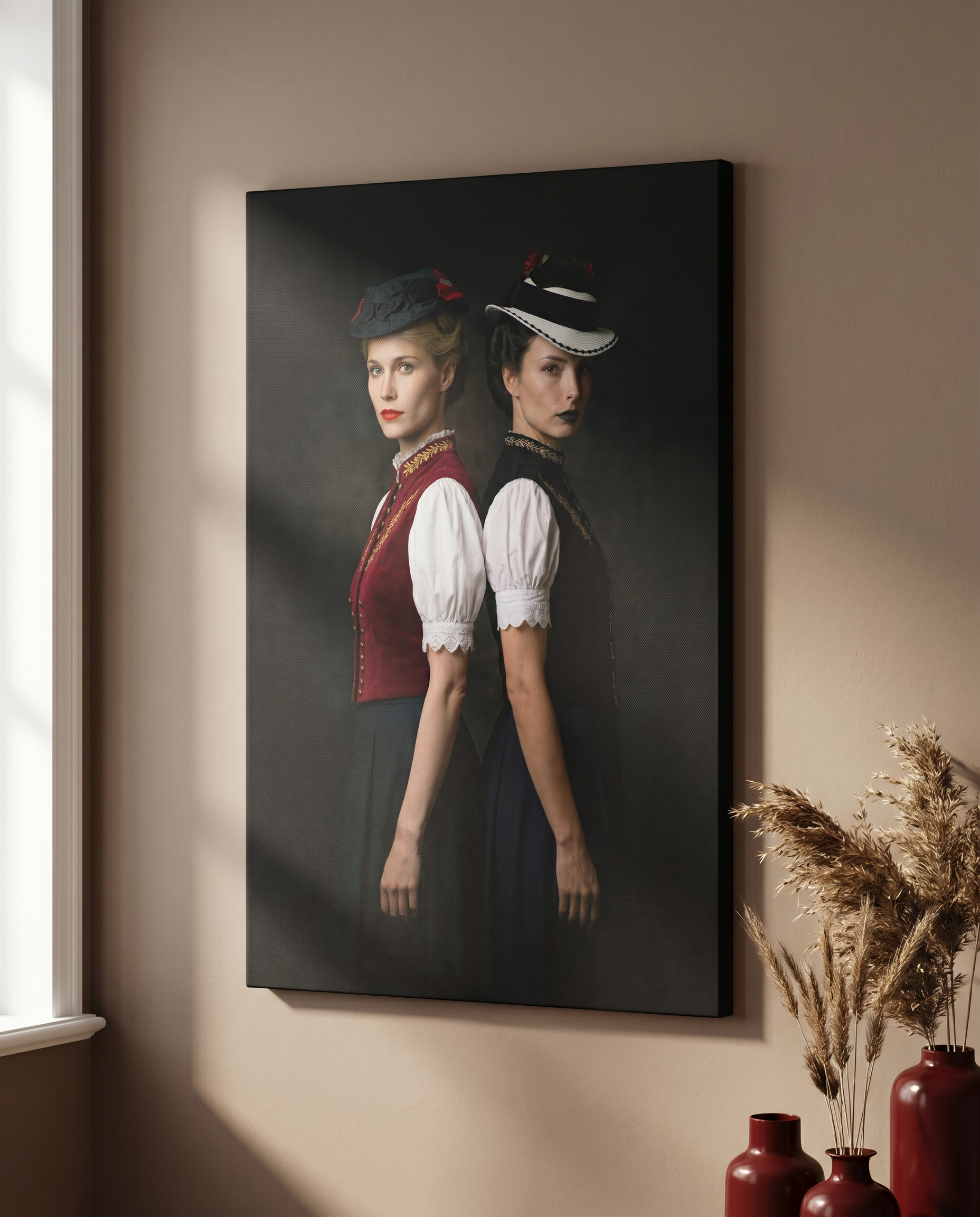 Als Teil unserer hochwertigen Schwarzwaldbilder-Kollektion zeigt dieses Wandbild Schwarzwald die Verbundenheit zur Tradition in einem modernen, künstlerischen Porträt-Stil.