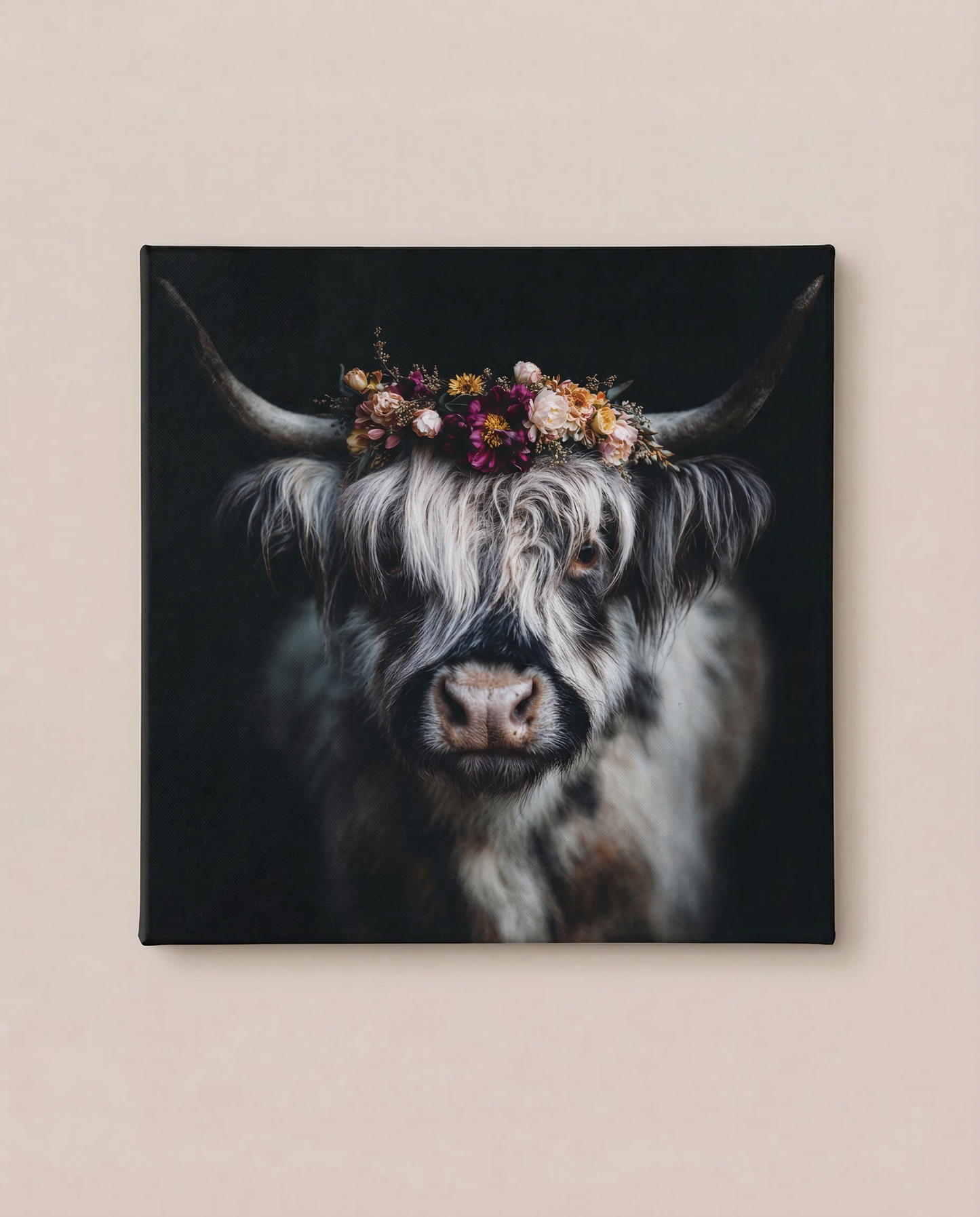 Hochlandrind "Lotte" | Kuh Bild auf Leinwand