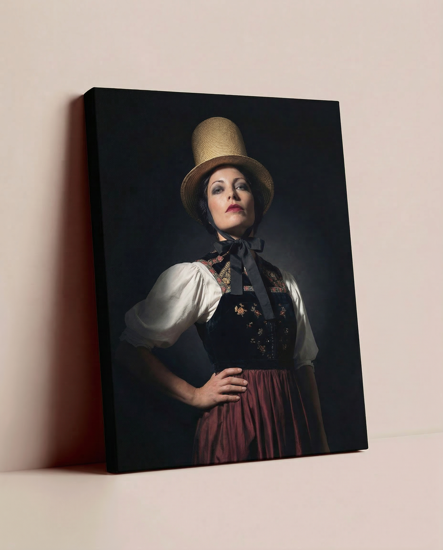 Traditioneller Strohzylinder | Schwarzwald Wandbild